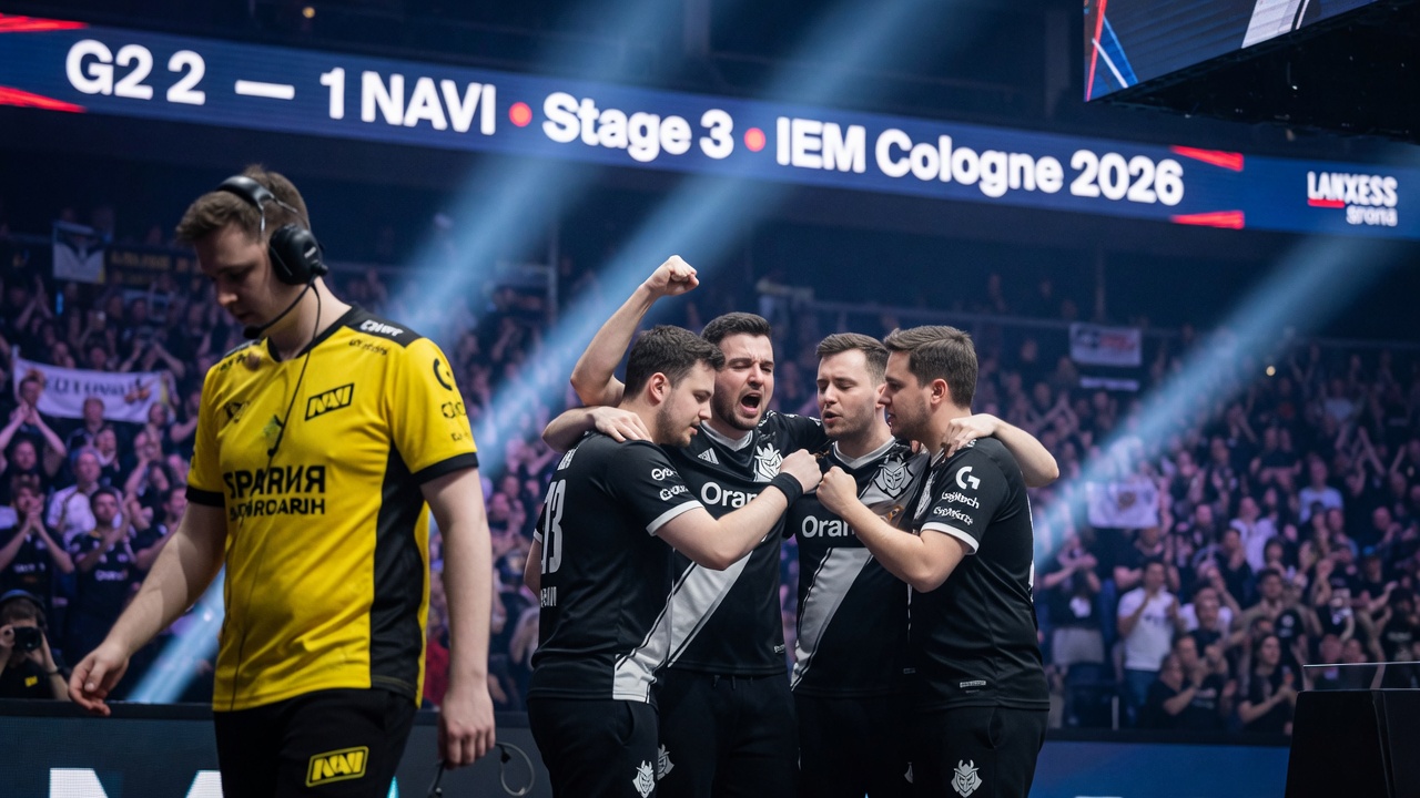 You are currently viewing G2 Esports elimina a NAVI 2-1 en el decisivo del Stage 3 del IEM Cologne Major 2026